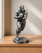 Rugbyspieler – 06 handbemalt silber