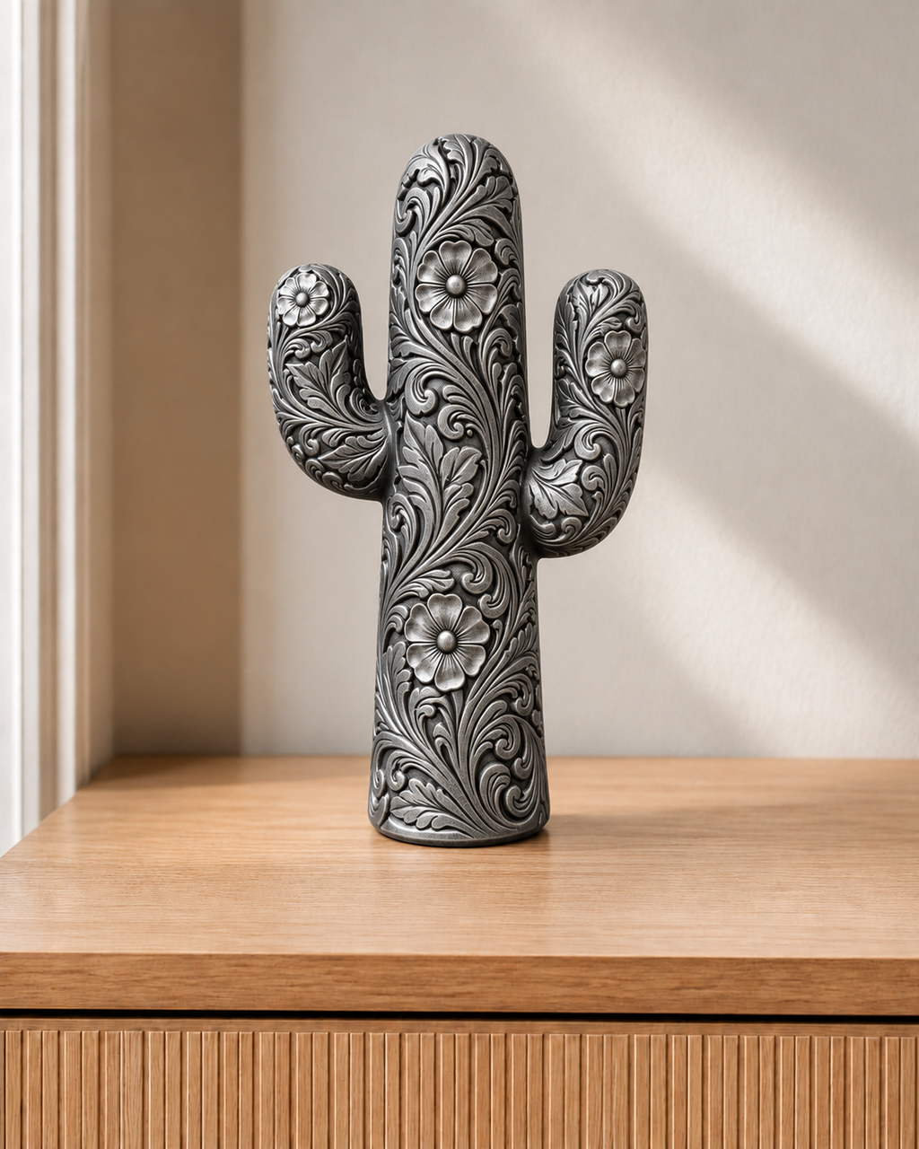 Saguaro-Kaktus – 06 handbemalt silber