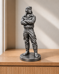 Buschpilot – 06 handbemalt silber
