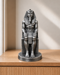 Pharao auf Thron – 06 handbemalt silber