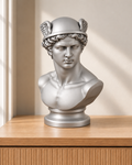 Hermes – antike Büste – 06 handbemalt silber