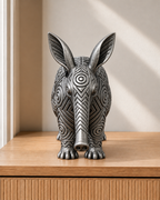 Erdferkel – 06 handbemalt silber