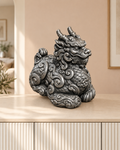 Qilin – 06 handbemalt silber