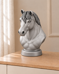 Haflinger – Pferdebüste – 06 handbemalt silber