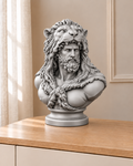 Herakles – antike Büste – 06 handbemalt silber