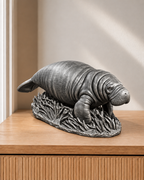Seekuh (Manati) – 06 handbemalt silber