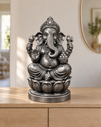 Ganesha – 06 handbemalt silber