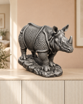 Panzernashorn – 06 handbemalt silber