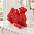 Ruhendes Kamel Ornament - Rot gedruckt Wohnzimmer