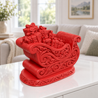 Geschenkschlitten Ornament - Rot gedruckt Wohnzimmer