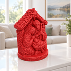 Krippe Ornament - Rot gedruckt Wohnzimmer