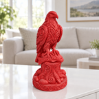 Fischadler auf Stamm Ornament - Rot gedruckt Wohnzimmer