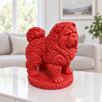 Chow Chow Ornament - Rot gedruckt Wohnzimmer