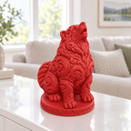 Husky heulend Ornament - Rot gedruckt Wohnzimmer