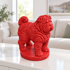 Shar Pei Ornament - Rot gedruckt Wohnzimmer