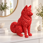 Husky Ornament - Rot gedruckt Wohnzimmer
