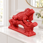 Leguan Ornament - Rot gedruckt Wohnzimmer