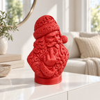 Freche Santa Büste Ornament - Rot gedruckt Wohnzimmer