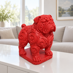 Old English Bulldog Ornament - Rot gedruckt Wohnzimmer