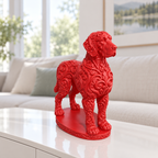 Deutsche Dogge Ornament - Rot gedruckt Wohnzimmer