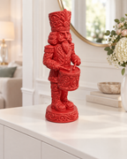 Nussknacker Trommler Ornament - Rot gedruckt Wohnzimmer