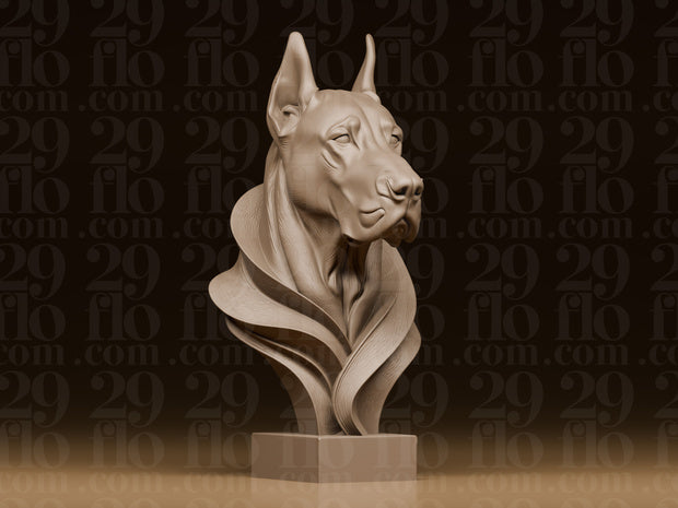 5 moderne Hundebüsten – Hunde Figuren-Set FehnFactory