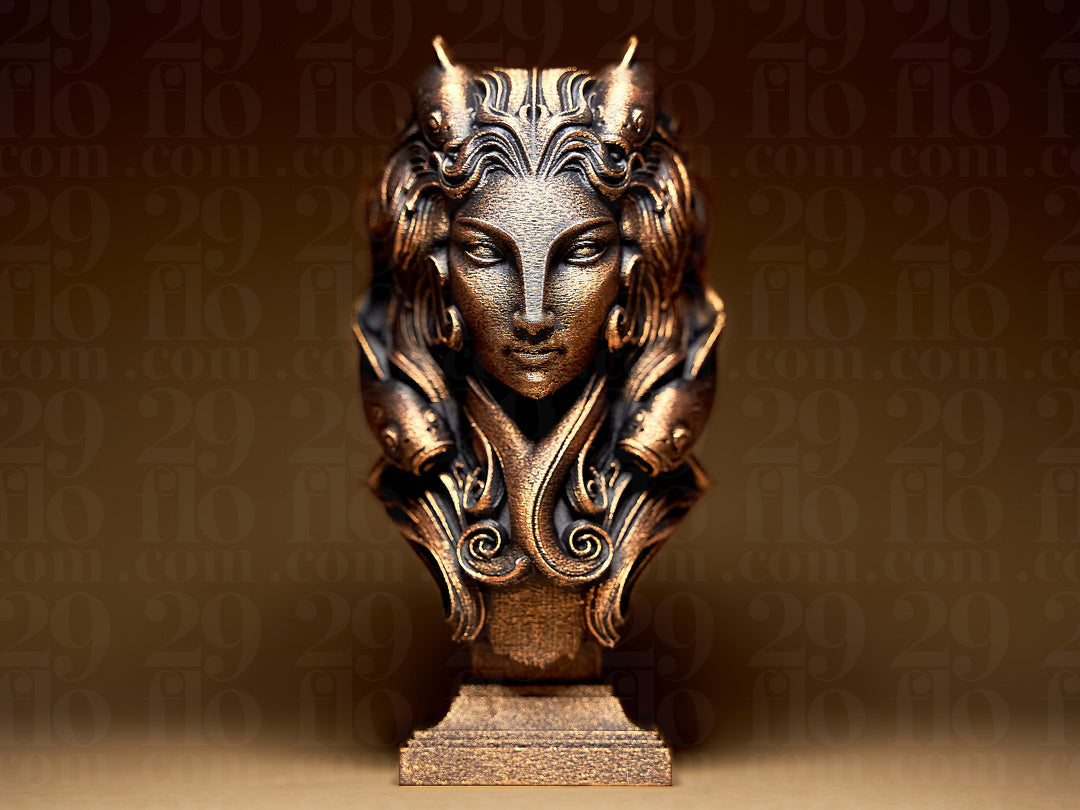 Lady Pisces Skulptur – Sternzeichen Fische mit zwei Koi FehnFactory