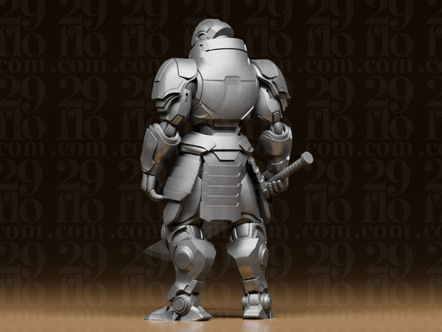 4 Mech-Samurai – Cyberpunk Krieger Figuren-Set FehnFactory