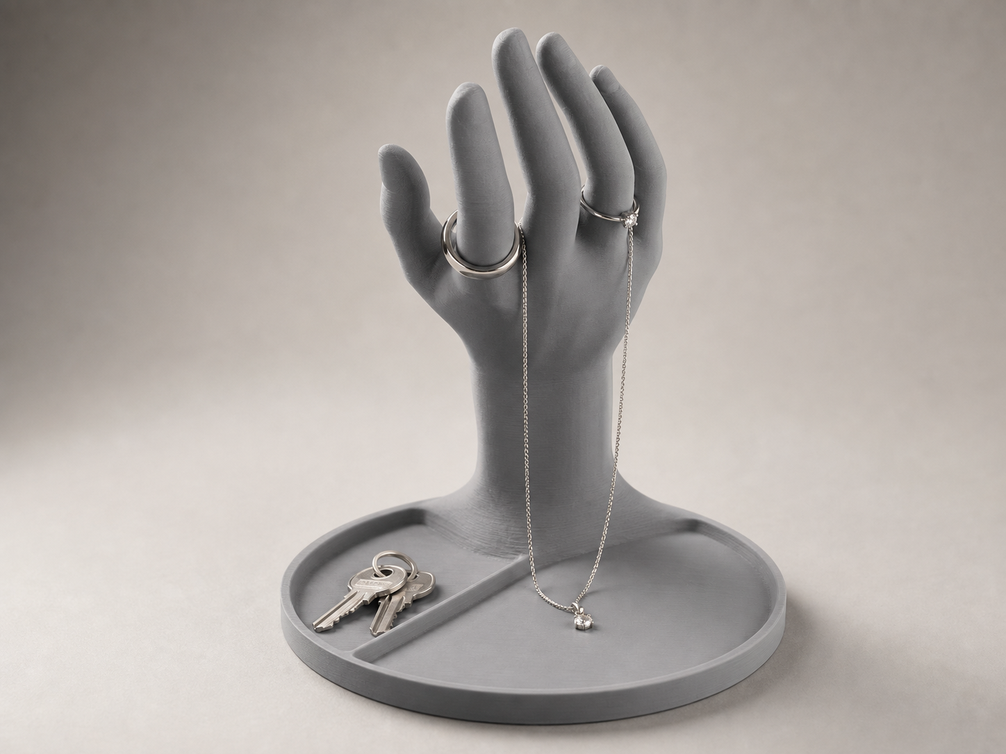 Jewelry Hand with Tray – Schmuck- und Schlüssel-Organizer FehnFactory