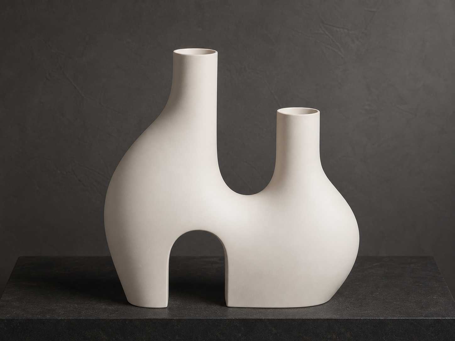Dual Vase – Skulpturale Trockenblumenvase FehnFactory