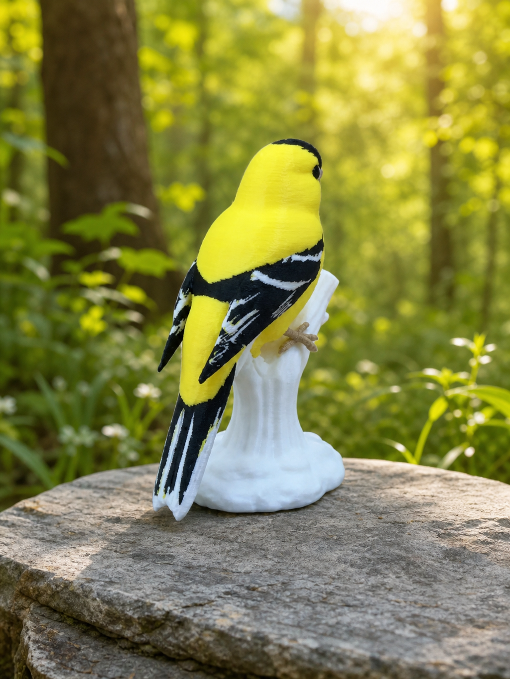 Sunshine Goldfinch – freistehende Goldzeisig-Skulptur FehnFactory