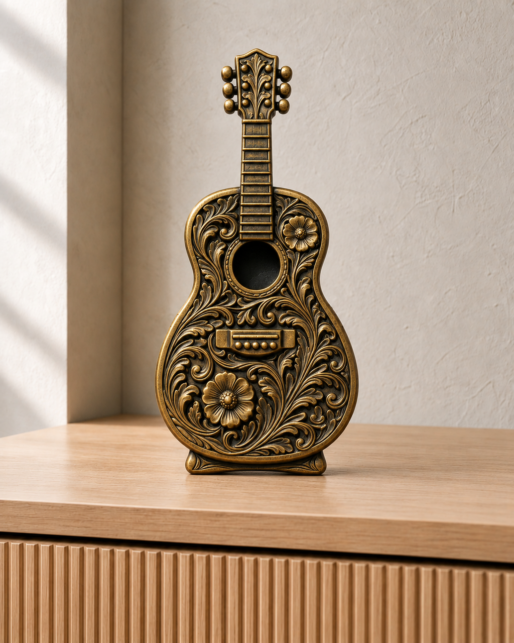 Western-Gitarre – 07 handbemalt gold