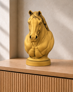 Quarter Horse – Pferdebüste – 07 handbemalt gold