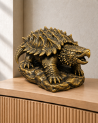 Geierschildkröte – 07 handbemalt gold