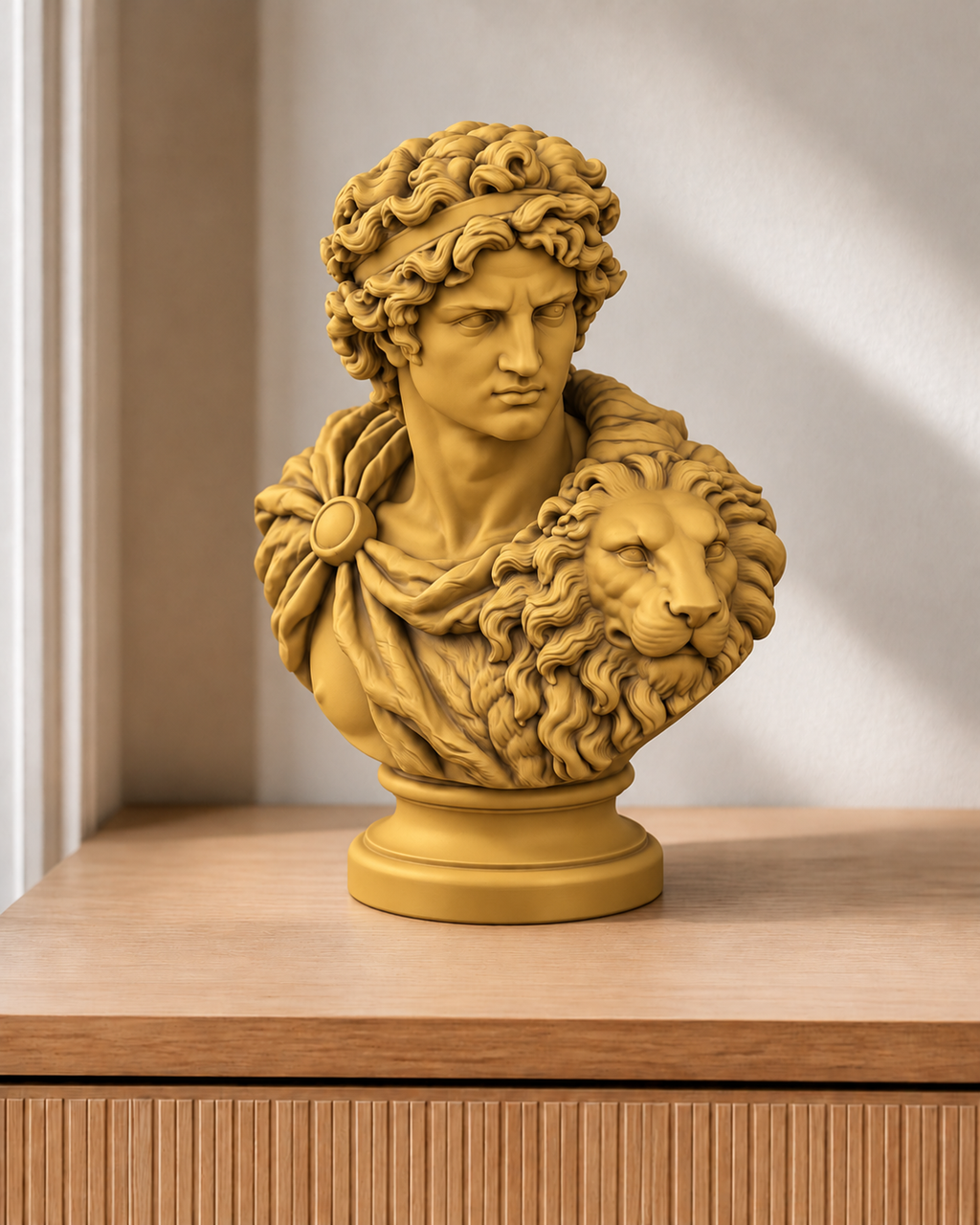Alexander – antike Büste – 07 handbemalt gold