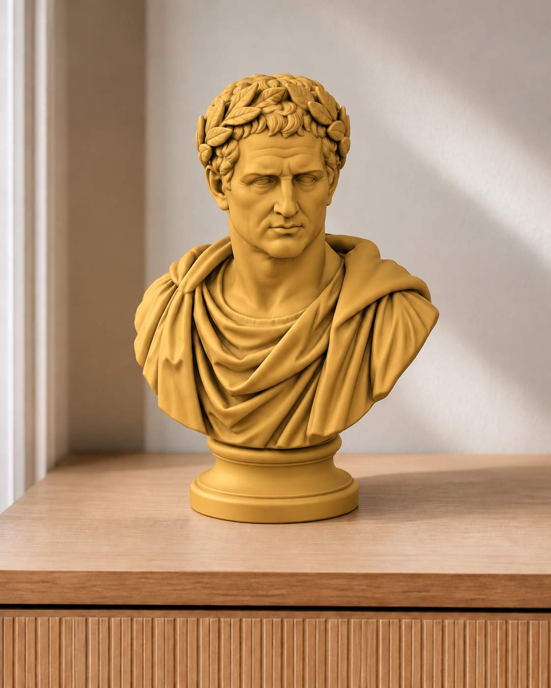 Caesar – römische Büste – 07 handbemalt gold