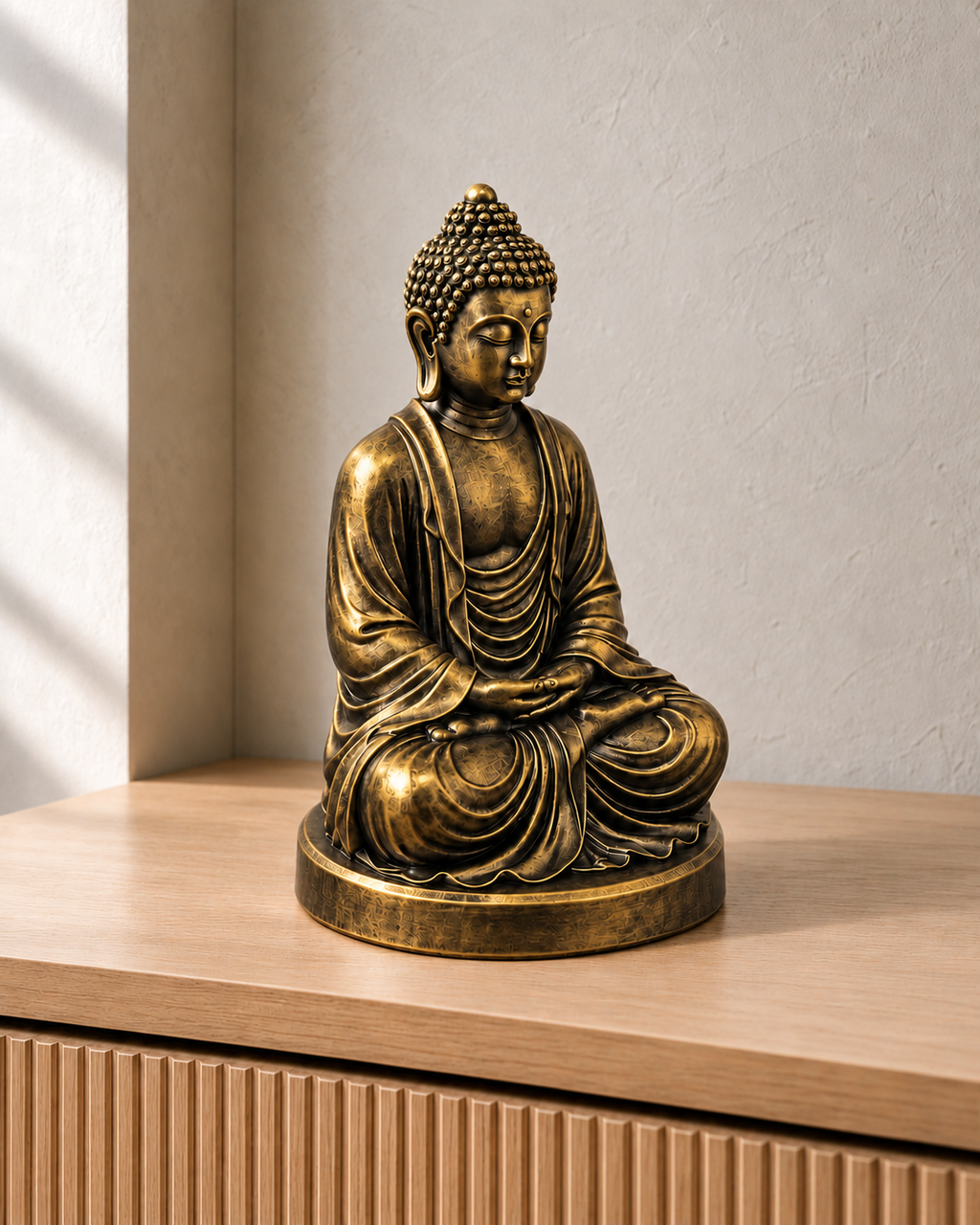 Meditierender Buddha - digitale Modellansicht