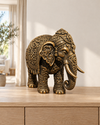 Thai-Elefant – 07 handbemalt gold