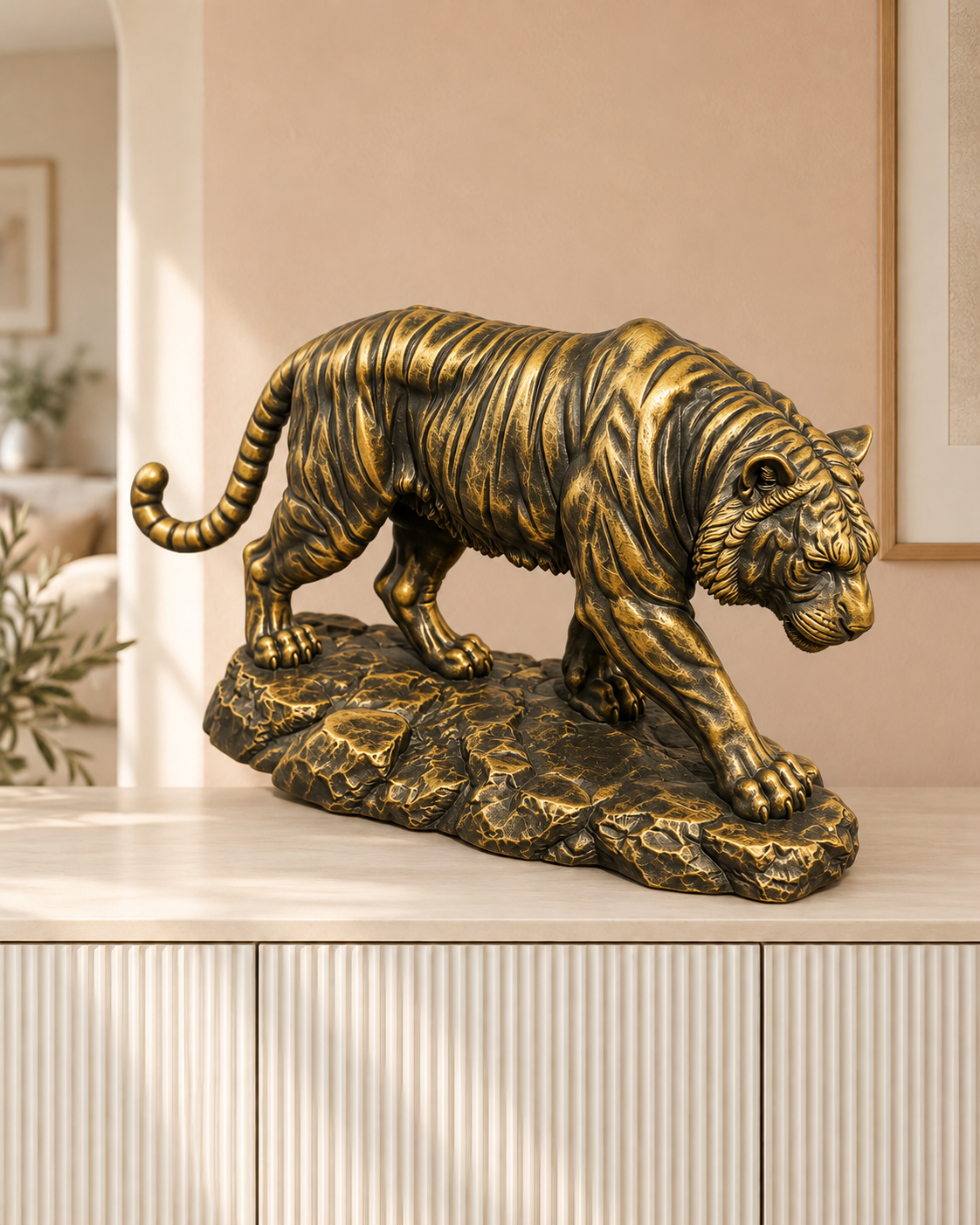 Bengal-Tiger – 07 handbemalt gold