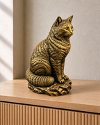 Wildkatze – 07 handbemalt gold