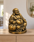 Lachender Buddha – 07 handbemalt gold