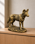 Afrikanischer Wildhund – 07 handbemalt gold