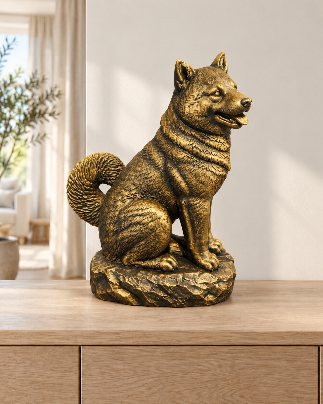 Shiba Inu – 07 handbemalt gold