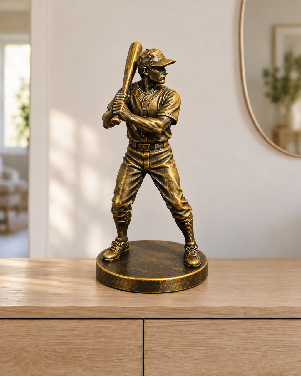 Baseball-Schlagmann - 07-handbemalt-gold