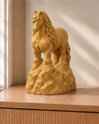 Friese stehend – Pferdefigur – 07 handbemalt gold