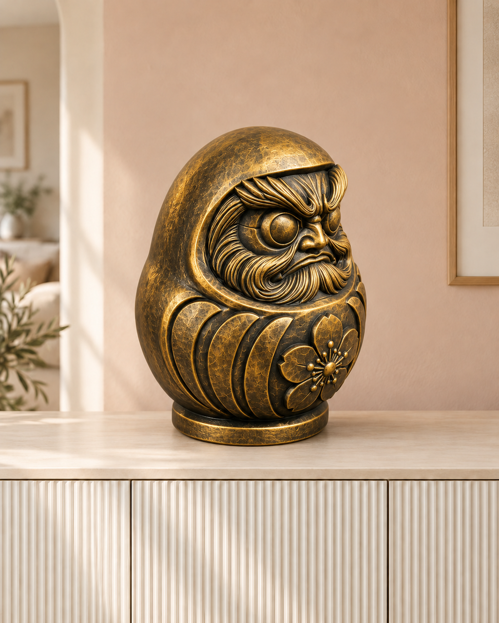 Daruma – 07-handbemalt-gold