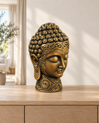 Buddha-Kopf – 07 handbemalt gold