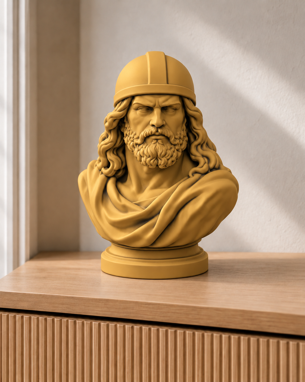 Thor – nordische Büste – 07 handbemalt gold