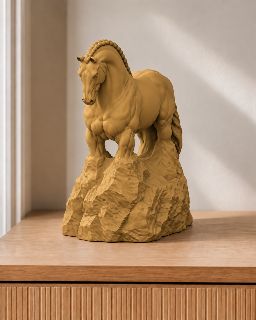 Andalusier – Pferdefigur – 07 handbemalt gold