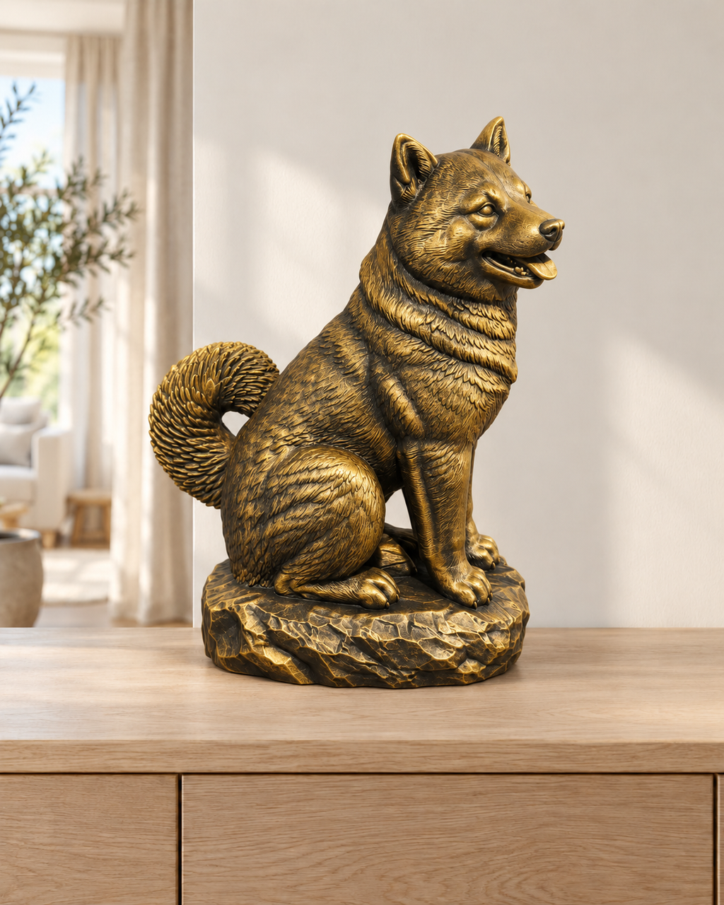 Shiba Inu – 07 handbemalt gold